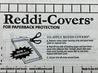 6 Clear Book Cover Reddi Covers  Self Adhesive For Paperbacks 7 Inch Books