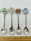 Lot Of 6 Collectible Teaspoons   Spreading Knives With Teapots   Pastry Handles