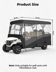 6 Passenger Golf Cart Enclosure 600d Driving Cover For Ezgo Club Car Yamaha