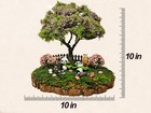 Artificial Bonsai Plants  12  Faux Plants Indoor Outdoor Decor Wire Tree  Moss