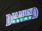 Vtg Arizona Diamondbacks Black Two Button Baseball Jersey T Shirt Men s Size Xl