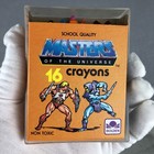 Vintage 1983  Masters Of The Universe 16 Pack Of Crayons In Damaged Plastic Case