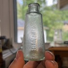 Antique Open Pontiled Dalby   s Carminative o  Conical Medicine Bottle Aqua 1840s