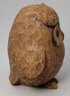 Modern Rustic Owl Figurine Resin Faux Carved Wood Look Decor 3 25 