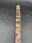 Vintage Mid Century Modern Lucite 8    Tapered Candle Clear W  Copper Flecks Foil