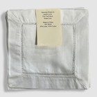  52 Boutross Fine Linens White Hemstitched Cocktail Napkins Set Of 12pc