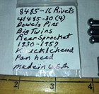 Made In Usa New Sprocket Rivets  Dowels Big Twin Flathead Knuckle Panhead 30-57