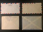 Worldwide Old Cover  Registered  Censored  Fdc Collection  Lot Of 4