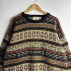 Michael Ross 100  Wool Sweater Made In England Multicolour Men s Size 8  xl 