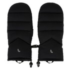 Lol   Puffer Mittens  Black - Nwt