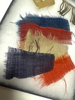 8 25    X 6 25    Display  Ex-auction Civil War Flag Fragments  fabrics   Cs Star  