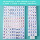 American Mahjong Tiles  1 2    tiles Only   166 Pcs American Mahjong Tile Set With