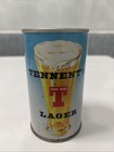 Vintage Tennent s Lager-penny At Noon - Empty Pull Top Steel Beer Can Tab Intact