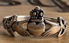 Sterling Silver Irish Claddagh Ring Love Loyalty Friendship Ring Size 10