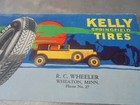 Vintage Kelly Springfield Tires Ink Blotter R  C  Wheeler Wheaton Minn 