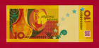 Abkhazia 10 Apsar 2024 Commemorative Unc Note - Prefix  Aa - Sign  B v Baratelia
