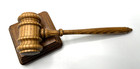 Vintage    Wooden Gavel   Sound Block Set - 10  Made In Usa   Attorney   Judge