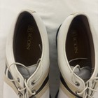 Footjoy- Myjoys Icon Pyramid Golf Shoes White Tan Black Size 10 5
