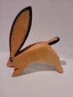 Mexican Wood Carved Jack Rabbit Artist Signed Pedro Marcas A Folk Art  Sculpture