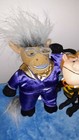 Infamous Meanies Lot Of 2 Plush Beanbag Toy W Hang Tags Idea Factory 90s Vtg