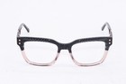 New L a m b  Lamb La045 Black Gold Stripe B 41 Authentic Frames Eyeglasses 52-18
