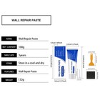 Drywall Repair Kit Easy Solution Putty Paste Wall Hole Repair Kit