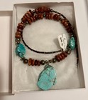 Ben Taylor Riggs Navajo Turquoise Sterling Silver Beaded Necklace