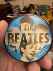 Vintage Beatle Buttons Beatle Post Cards And Gold Embroidered Patch