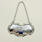 Vintage Gorham Sterling Silver Decanter Label For Scotch Hallmarked Accessory