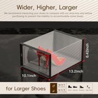 6pcs 13    10    6   Shoe Box Storage Combination Set Black Multifunctional