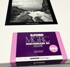 Ilford Multigrade Rc Deluxe Glossy Black white Photo Paper  8x10   25 Sheets