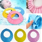 Uk Adjustable Baby Kids Shampoo Bath Shower Hat Cap Wash Hair Waterproof Shield