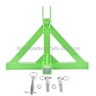 3 Point Trailer Hitch With 2  Receiver Quick Hitch For Category 1 Tractors Black