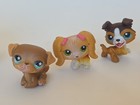 Littlest Pet Shop Lot Of 5 Authentic Dogs  Maltese  Collie  Boxer 