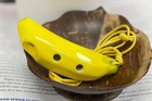 Banana  4 Holes Novelty Pendant Ceramic Ocarina  Great Gift 