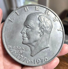 Vintage Oversized 3 -1776-1976 Novelty Eisenhower One Dollar Coin Coaster