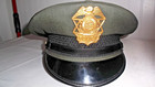 Vintage Billings Montana Police Officer Visor Cap Hat Uniform Retired W  Badge