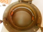 Vintage Abi  Round Brass Maritime Ship Porthole Hatch With Metal Screens