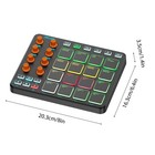 Professional Midi Controller 16 Rgb Pads Dual Connection Music Synthesizer Pad
