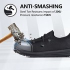 Suadex Unisex Adult Steel Toe Shoes Slip On Lounging Walking Sneakers  Loafers