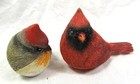 Cardinals Yard Or Garden 2 Resin Birds Figurines