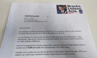 2002 Victorian State Election - How To Vote Letter - Labor Party - Tony Robinson