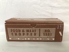 Vintage Food   Meat Chopper No  1551 W  Original Box Climax 51 Universal Grinder
