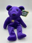 Mark Mcgwire  25 Salvino s Bamm Beano s Plush Purple Bear 1998 New With Tags