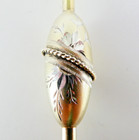 C 1878 Antique Gorham Sterling Silver Olive Straining Spoon Fork Server 78 Gilt