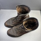Vintage Red Wing 953 Boots Supersole Size Us 7 Eu 39 Distressed Patina   Read 