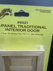 5 Panel Interior Door Dollhouse Miniature Wooden  6021 1 12 Scale Houseworks New