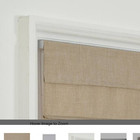 Ivory Cordless Light Filtering Fabric Roman Shade- 33 In  W X In  L72