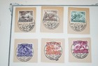 Germany Collection Of 600  Used Stamps Town   Railroad Cancels On Album Pages