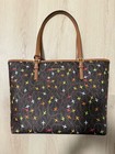 Michael Kors Jet Set Medium Carryall Airplanes Logo Print Tote Bag - Brown